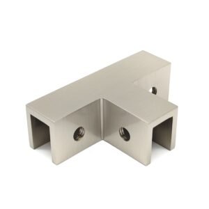 90 Degree Sleeve Over T Style Glass Clamp | Triple Glass Connector