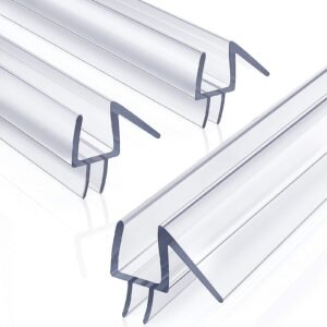 Shower Door Bottom Seal with Drip Rail | PVC Waterproof Gasket