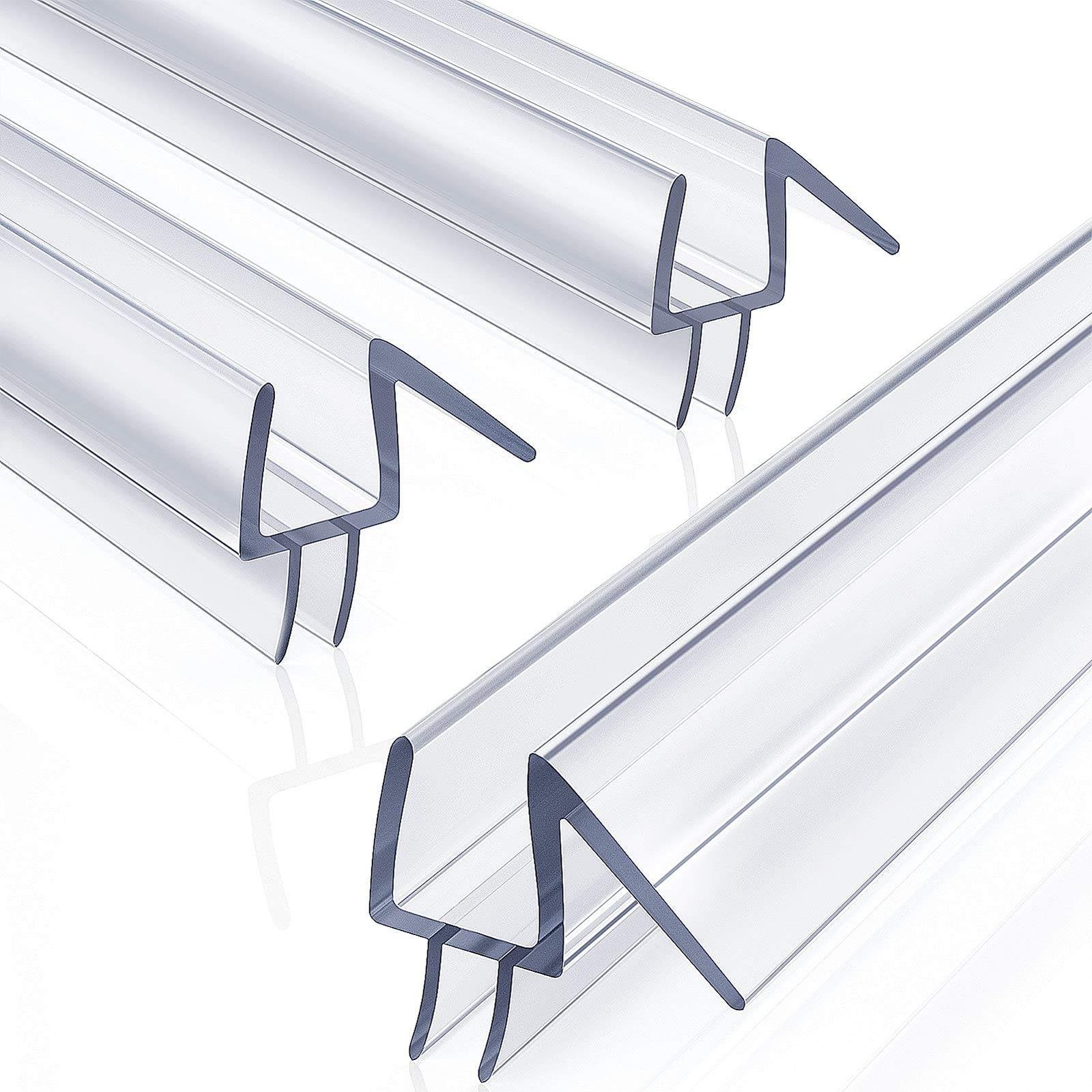 Shower Door Bottom Seal with Drip Rail | PVC Waterproof Gasket