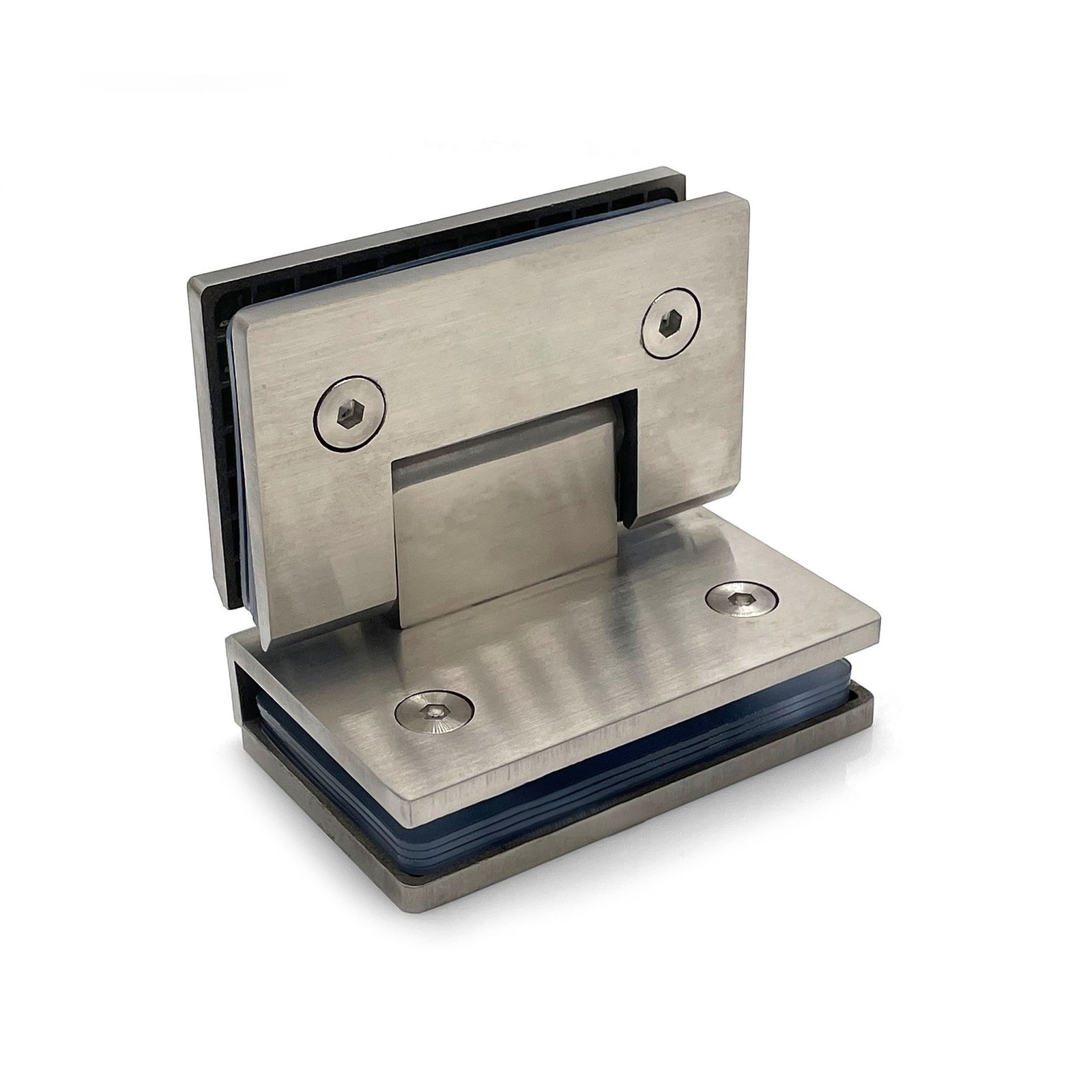 90 Degree Glass to Glass Shower Hinge | Stainless Steel 304 Polished Mirror Pivot