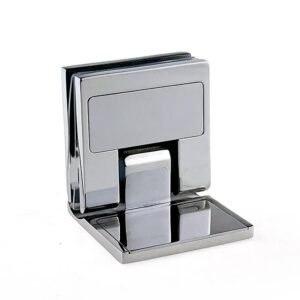 90 Degree Wall Mounted Shower Hinge with Cover | Stainless Steel Glass Door Pivot