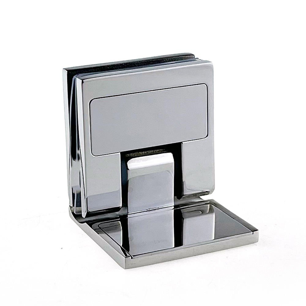 90 Degree Wall Mounted Shower Hinge with Cover | Stainless Steel Glass Door Pivot