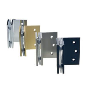 Wall to Glass Fixing Clip | Shower Room Glass Mounting Bracket