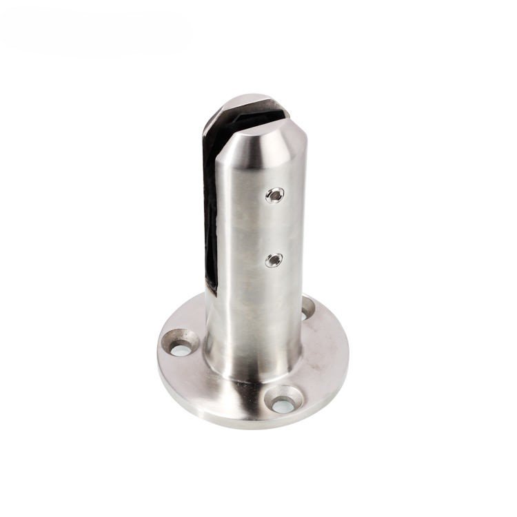 Round Glass Pool Fencing Spigot | Heavy Duty Deck Mount Balustrade Clamp for 12mm Tempered Glass