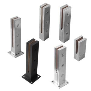 Adjustable Glass Railing Spigot | Heavy Duty Pool Fence Balustrade Post with Precision Alignment Technology
