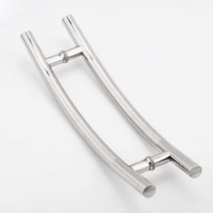 C-Type Arc Pull Handle | 304 Stainless Steel Push-Pull Glass Door Hardware
