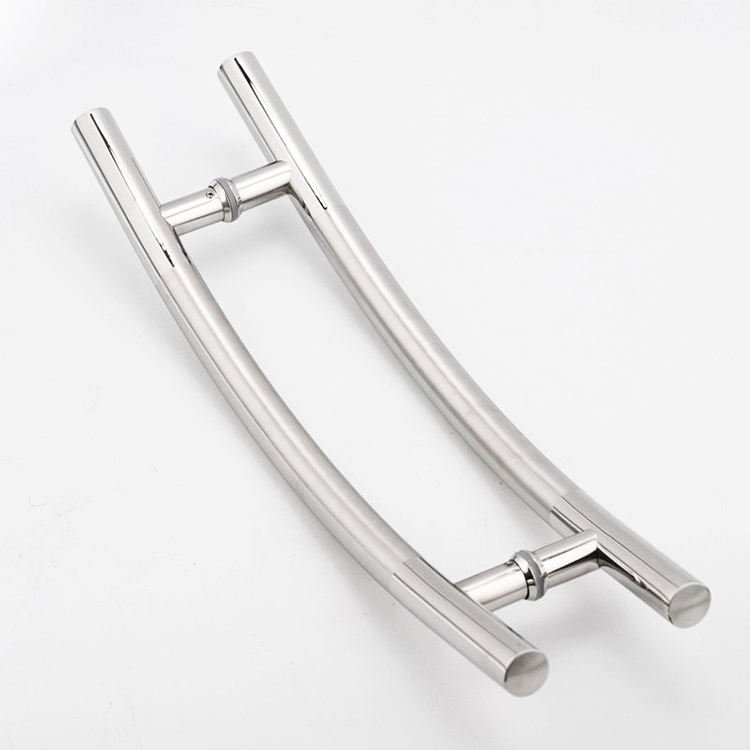 C-Type Arc Pull Handle | 304 Stainless Steel Push-Pull Glass Door Hardware