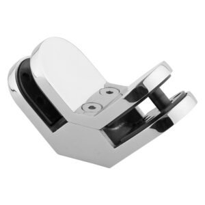 Heavy Duty 90 Degree Glass to Glass Clamp | Stainless Steel Shower Clip