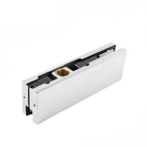 Top Patch Fitting with Brass Bushing | Heavy-Duty Glass Door Hinge for Smooth Pivot Motion