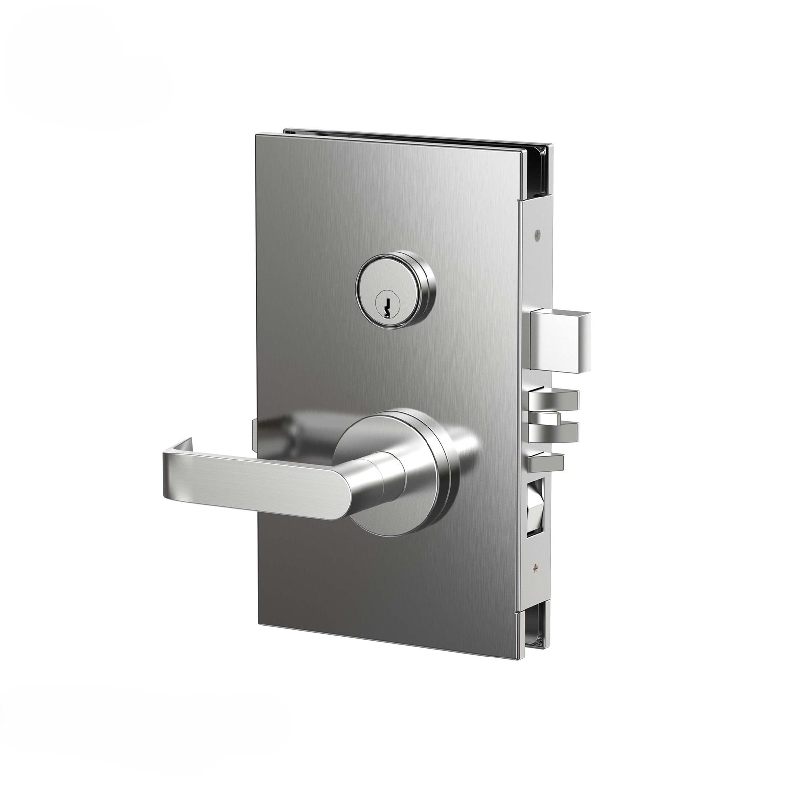 ANSI/UL Certified Heavy Duty Glass Door Mortise Patch Lock | High-Security Commercial Lever Lock with Fire Rating