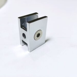 Double Sided H Style Glass Clamp | Straight Glass to Glass Bracket