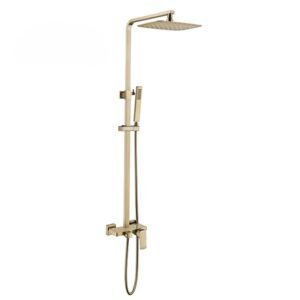Luxury Rainfall Thermostatic Shower Faucet Set | Brass Shower Mixer System
