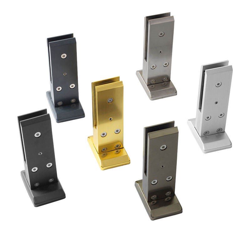 Heavy Duty Aluminium Glass Spigot | Square Deck Mount Balustrade Post for 12mm Tempered Glass Railing