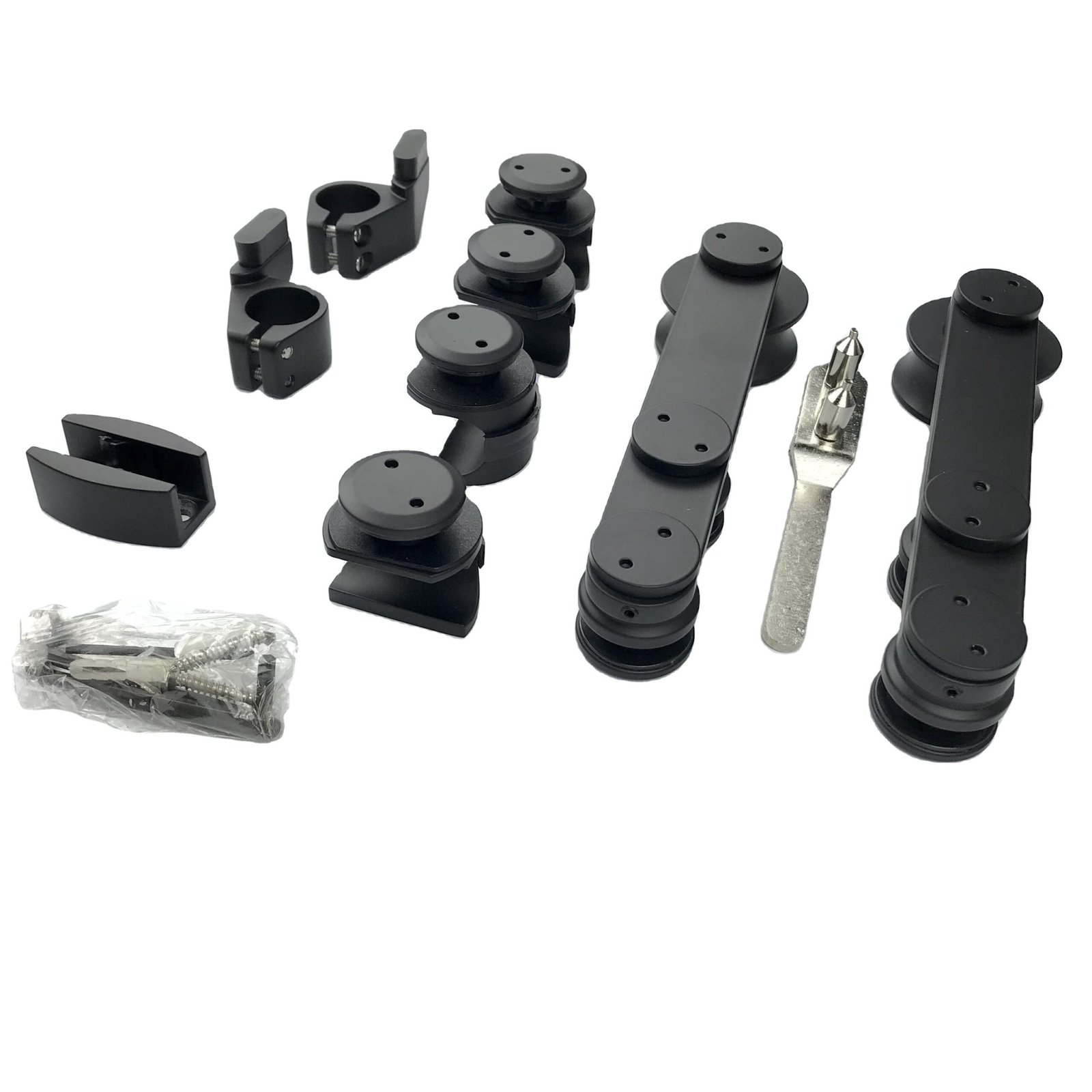 Heavy-duty Sliding Glass Shower Door System Kit | Luxury Roller Hardware Set