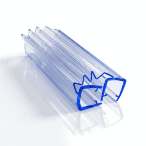Transparent Magnetic Shower Door Seal Strip | Frameless Glass Sealing Strip