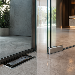 No-Dig Hydraulic Patch Fitting vs Traditional Floor Spring for Glass Doors